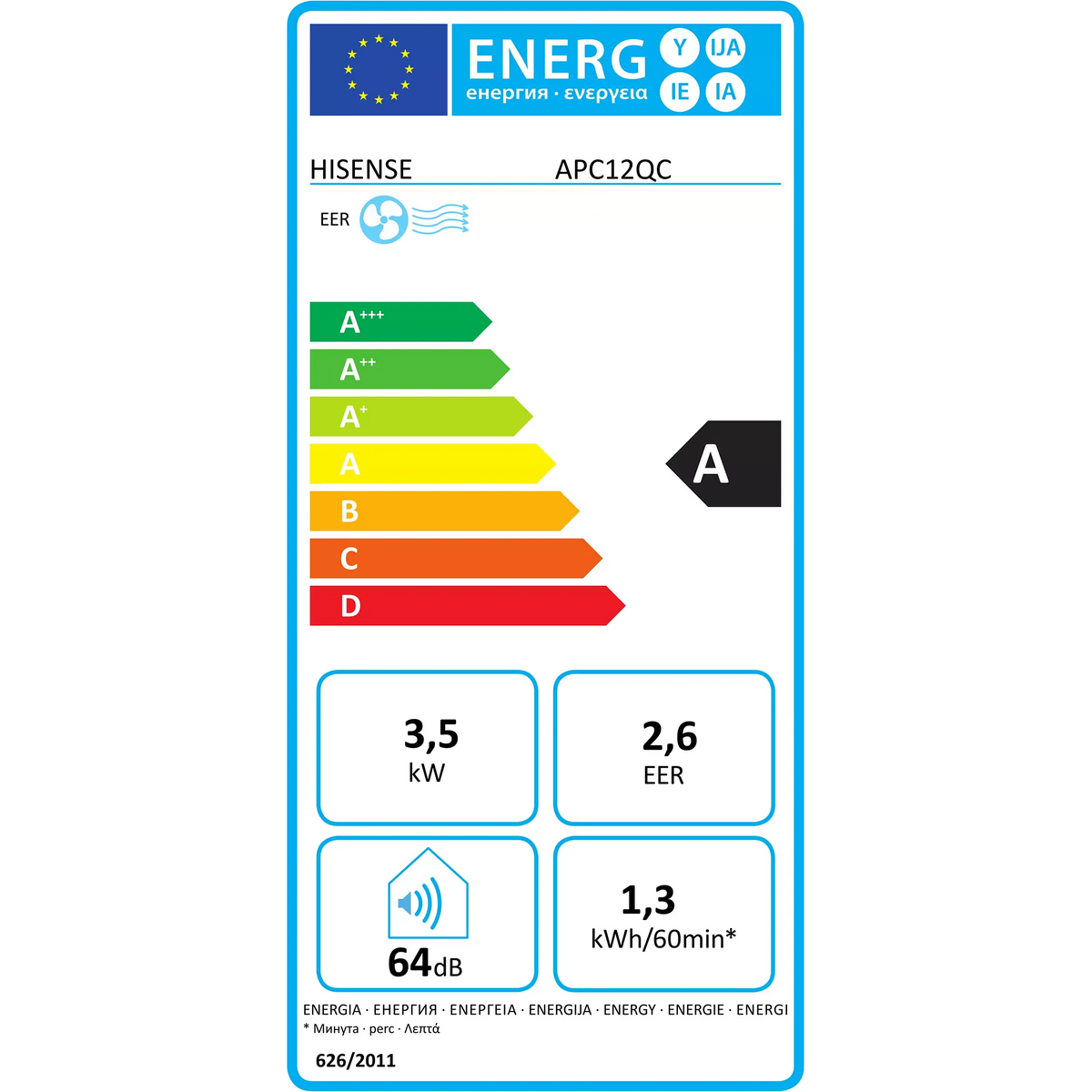 Climatiseur mobile Hisense APC12QC