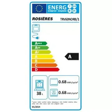 Combiné four lave-vaisselle ROSIERES TRV60NORB/1 TRIO Vitro W