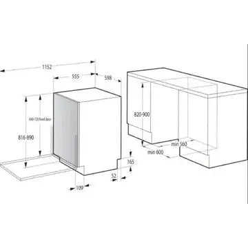 Lave vaisselle encastrable GORENJE GV642C60