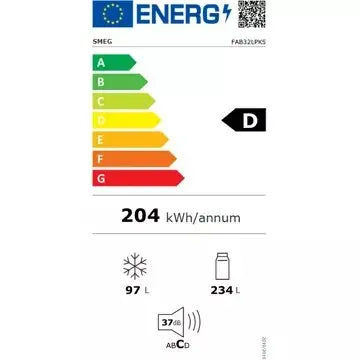 Réfrigérateur combiné SMEG FAB32LPK5