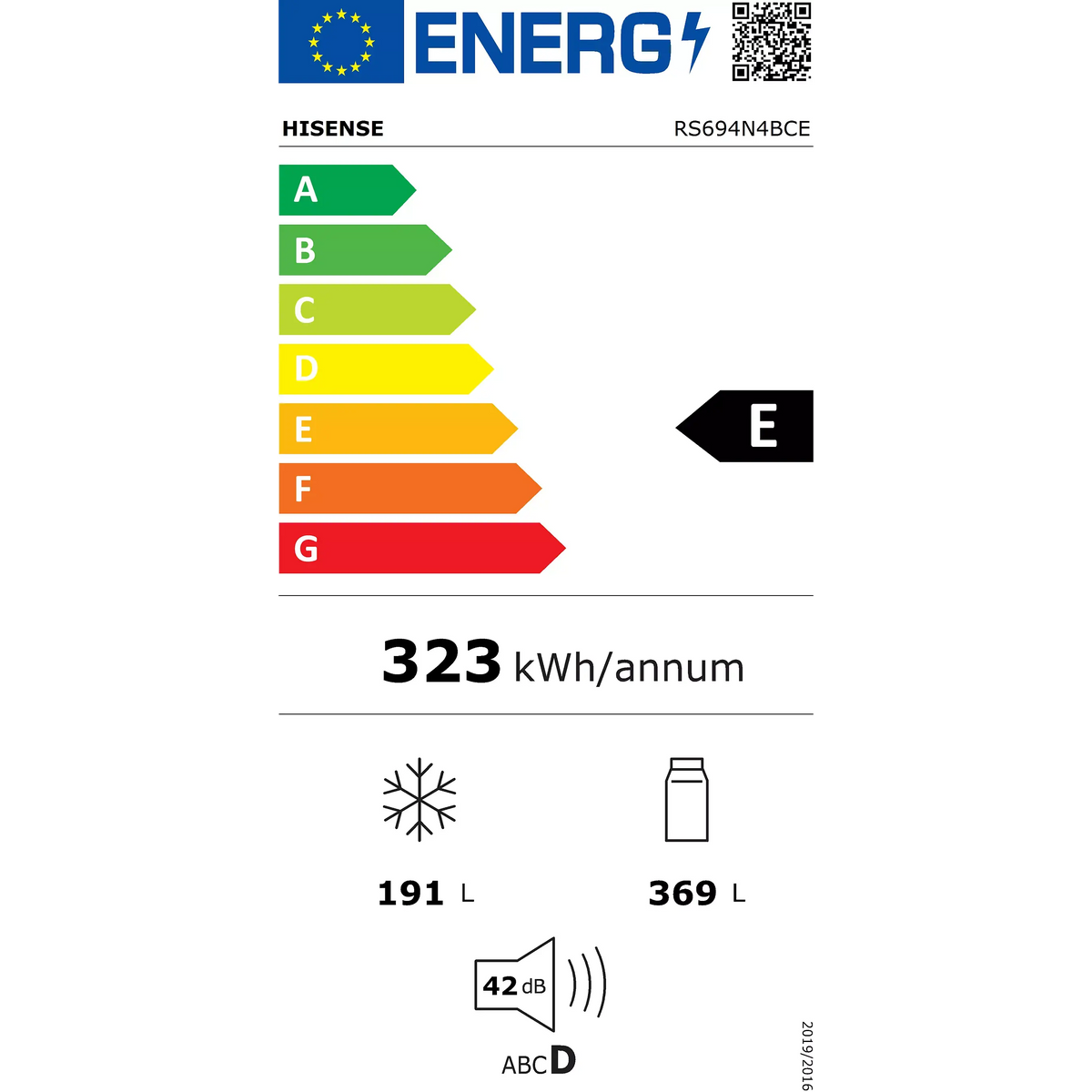 Réfrigérateur Américain HISENSE RS694N4BCE ELECTROMENAGER WORLD