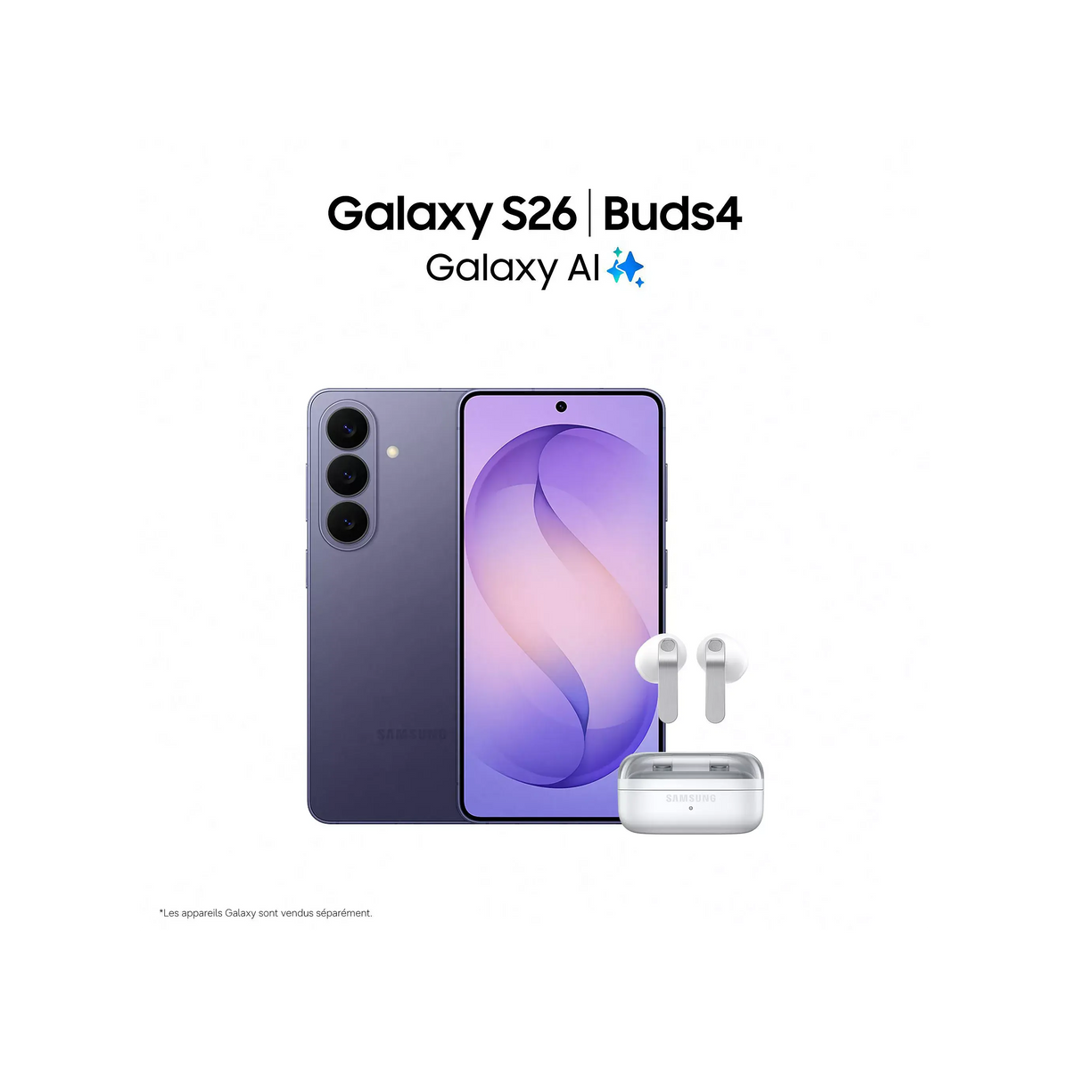 Smartphone SAMSUNG Pack S26 5G 256Go Noir + Enceinte portable JBL Flip7