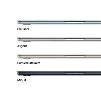 Apple MacBook Air 13" 512 Go SSD 16 Go RAM Puce M5 CPU 10 cœurs GPU 8 cœurs Bleu ciel