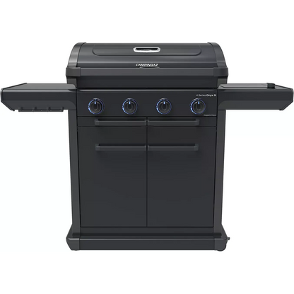 Barbecue gaz 4 brûleurs CAMPINGAZ Onyx 4S noir sur chariot, 72x46 cm