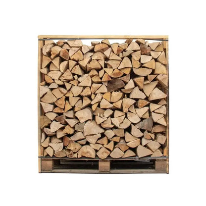 Box 1,50 stères de 30cm bois de chauffage - palette de bois coupé fendu de 1,05m3 chêne / hêtre / Châtaigniers PLANETE TECHNOLOGIE