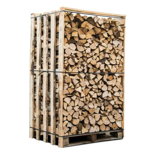 Box 3 stères 30cm bois de chauffage sec - palette de bois coupé fendu de 2,1m3 chêne / hêtre : chataigniers PLANETE TECHNOLOGIE