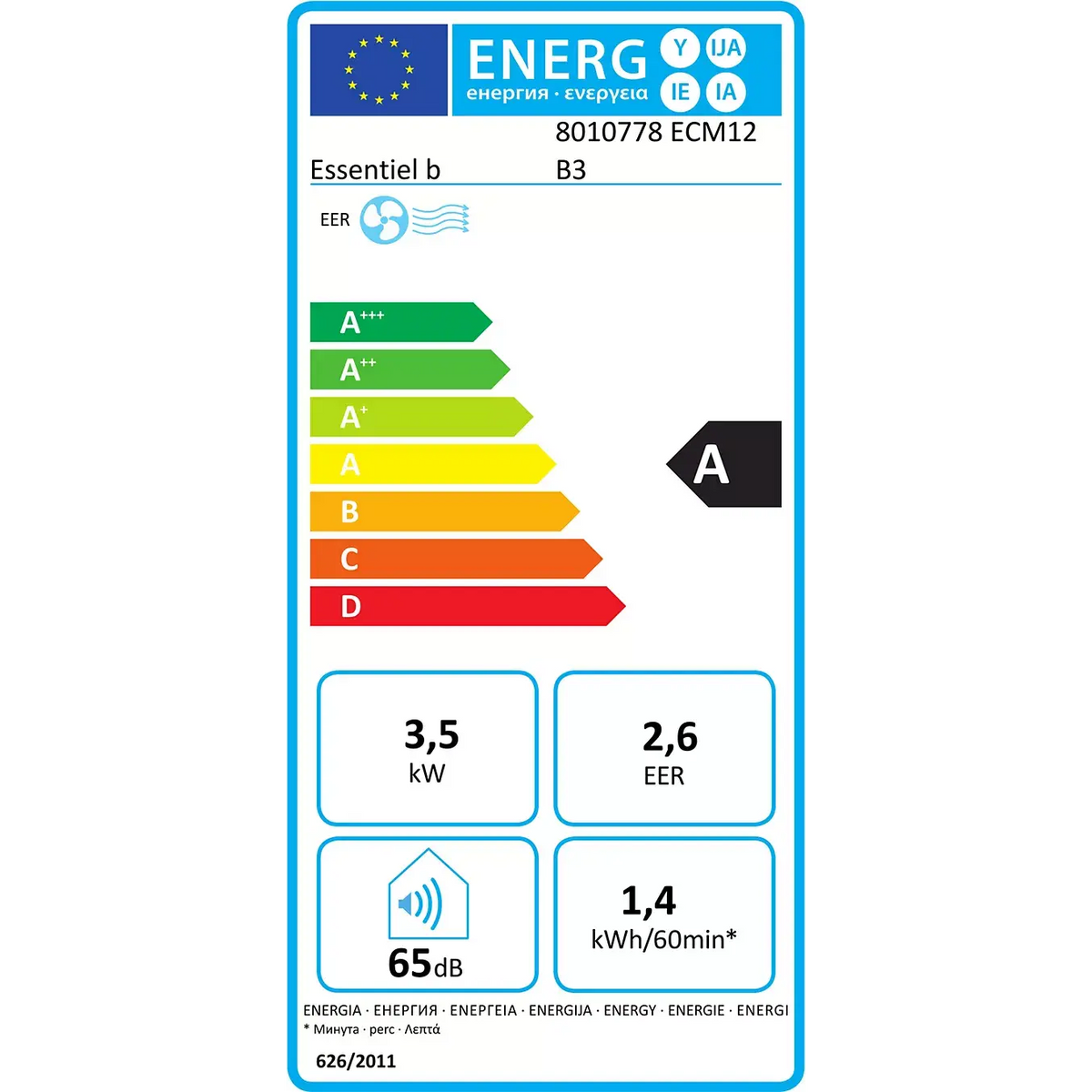 Climatiseur ESSENTIELB ECM12 B3