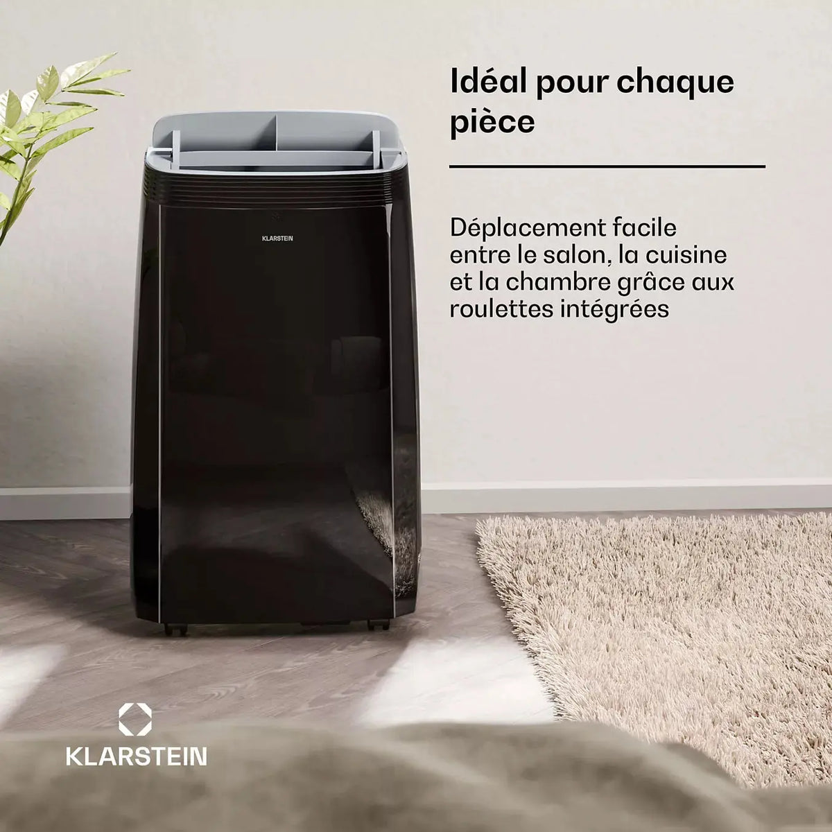 Climatiseur mobile silencieux KLARSTEIN Grandbreeze 12000 BTU 42 cm 56 m² CEE A+