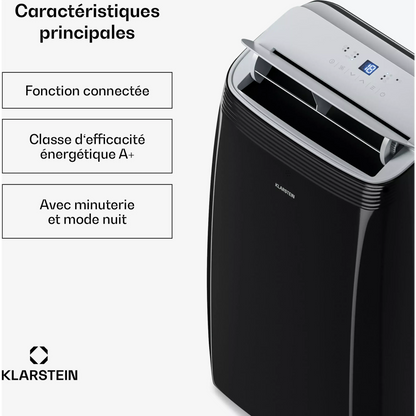 Climatiseur mobile silencieux KLARSTEIN Grandbreeze 12000 BTU 42 cm 56 m² CEE A+