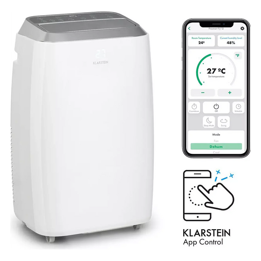 Climatiseur mobile silencieux KLARSTEIN Iceblock Prosmart 12 - Blanc