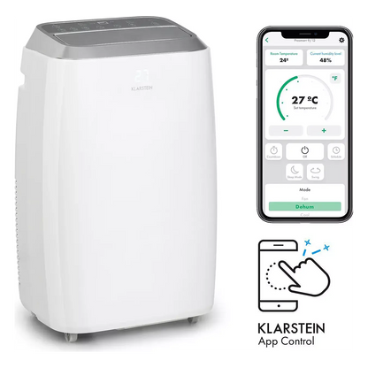 Climatiseur mobile silencieux KLARSTEIN Iceblock Prosmart 12 - Blanc