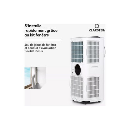Climatiseur mobile silencieux KLARSTEIN Kraftwerk Smart 12K BTU App