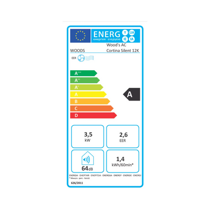 Climatiseur mobile silencieux WOODS WAC1202G