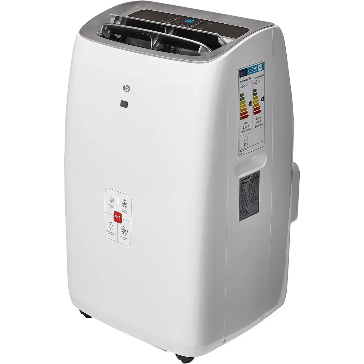 Climatiseur mobile silencieux réversible 30 m2 ESSENTIELB ECMR142