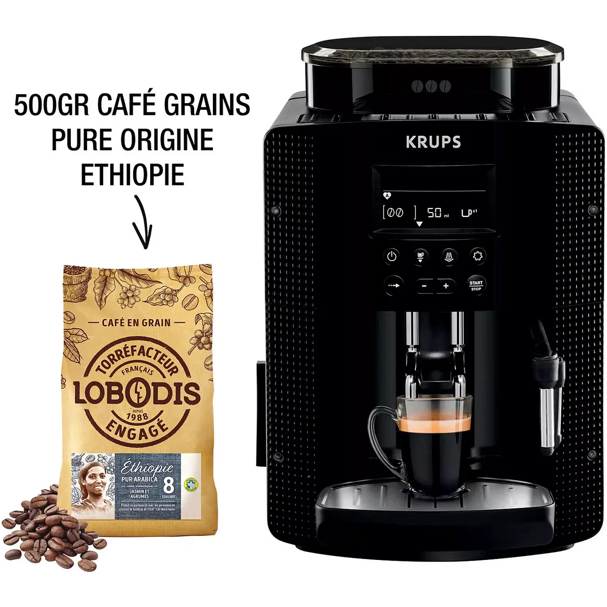 Expresso Broyeur KRUPS YY5569FD DUMANOIR