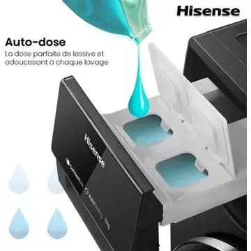Lave linge hublot 							HISENSE				WF7S1247BB