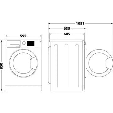 Lave linge hublot 	WHIRLPOOL	FFBB11469BVFR