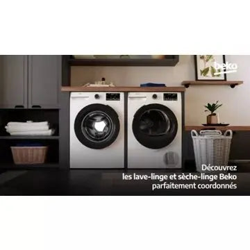 Lave linge hublot 	BEKO BM3WFU390411 Energy Spin