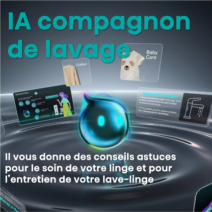 Lave linge hublot HISENSE WF7I1248BBR - 12 kg - 1400 tr/min - Classe A - Moteur induction - Autodosage - Connecté Wifi- Noir MAG ELECTROMENAGER