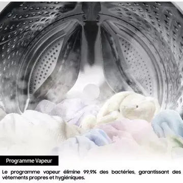 Lave linge hublot SAMSUNG WW90CGC04DAH Bespoke AI