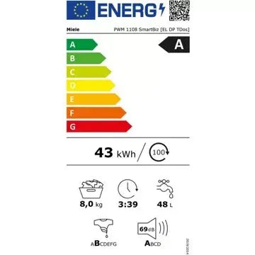 Lave linge professionnel	MIELE PWM 1108