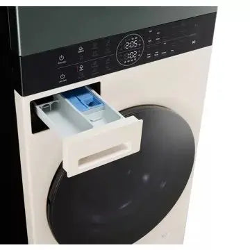 Lave linge séchant hublot  LG F214WT8GRBE Washtower