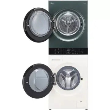 Lave linge séchant hublot  LG F214WT8GRBE Washtower