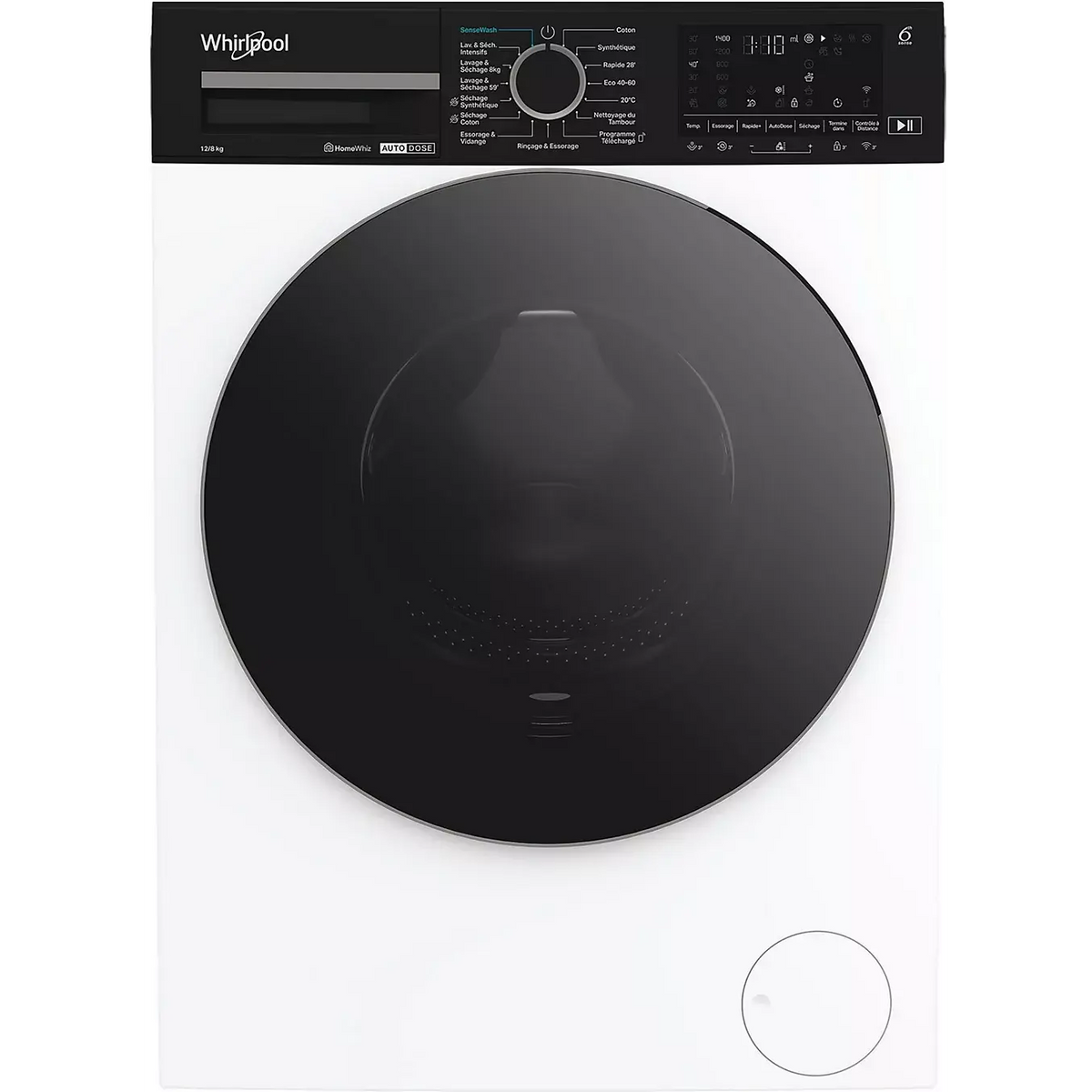 Lave linge séchant hublot WHIRLPOOL WPD2836WADSFR