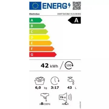 Lave linge top	ELECTROLUX	EW8T3653BA