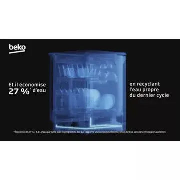 Lave vaisselle 60 cm	BEKO	BDFN38641XC - SaveWater