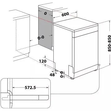 Lave vaisselle 60 cm	WHIRLPOOL	W7FHS41 MaxiSpace