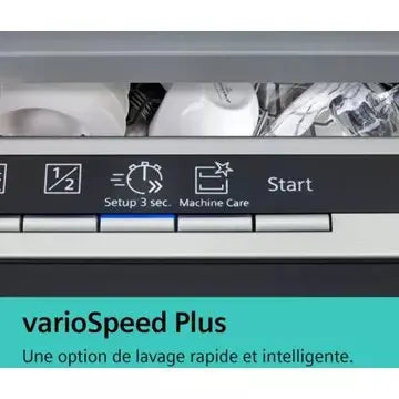 Lave vaisselle encastrable 	SIEMENS	SN65EX11CE IQ500 GlassZone