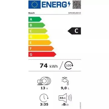 Lave vaisselle encastrable  BOSCH	SMH4EU801EU