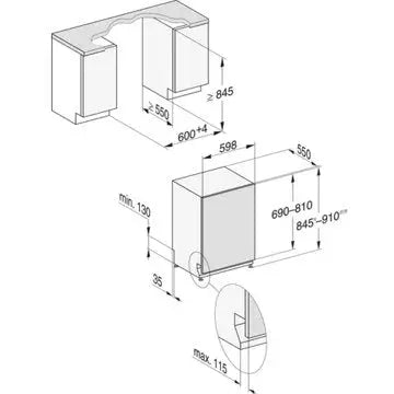 Lave vaisselle encastrable MIELE G 5110 SCi BB