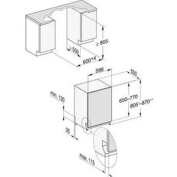 Lave vaisselle encastrable MIELE	G 5150 SCVi