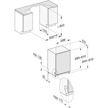 Lave vaisselle encastrable  MIELE	G 7197 SCVi XXL AutoDos