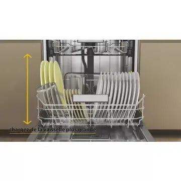 Lave vaisselle encastrable WHIRLPOOL	W8IHT40T Maxispace SpaceClean