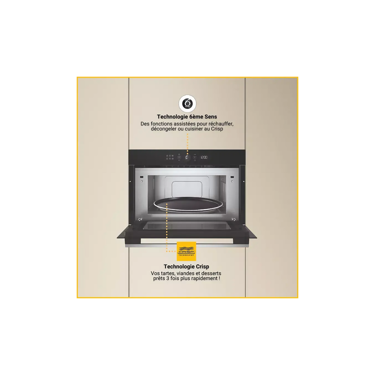 Micro ondes encastrable WHIRLPOOL WMD54MXF DUMANOIR