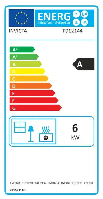 Poêle à bois INVICTA Norik anthracite, 6 kW DUMANOIR