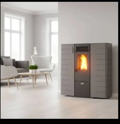 Poêle à granulés canalisable extra plat Fango - 8 Kw