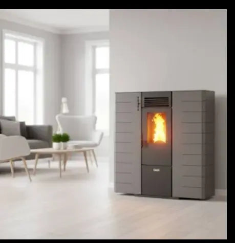 Poêle à granulés canalisable extra plat Fango - 8 Kw