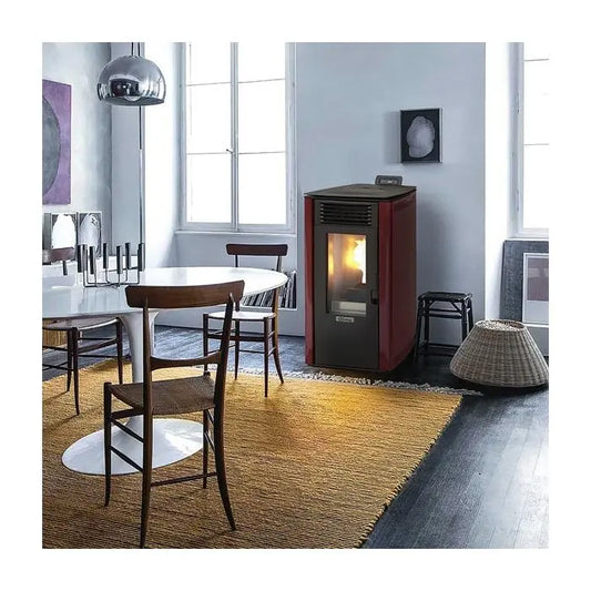Poêle à pellets Qlima Fiorina 74 S-LINE Red Slim 8.24 kW