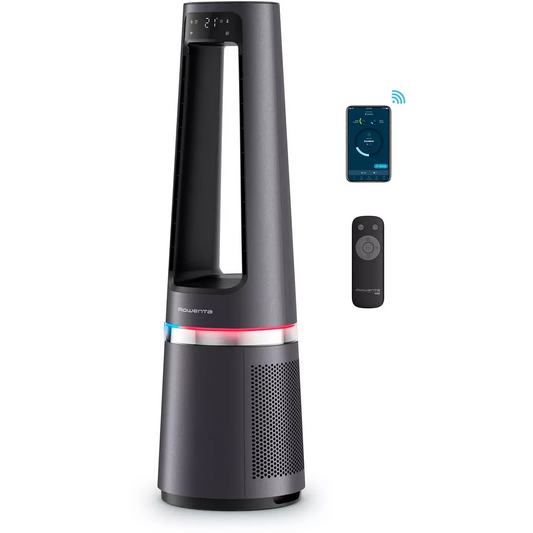 Purificateur d'air silencieux, ventilateur, chauffage ROWENTA Eclipse 3 en 1 connect QU5072F0