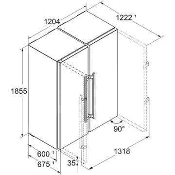 Réfrigérateur Américain	LIEBHERR	XRFst5295-22 BioFresh