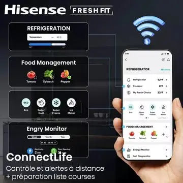 Réfrigérateur combiné	HISENSE	RB5K330GSFC