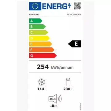 Réfrigérateur combiné	SAMSUNG 	RB34C600EWW