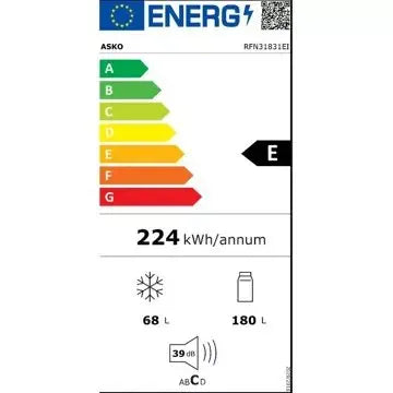 Réfrigérateur combiné encastrable 							ASKO				RFN31831EI Pantographe