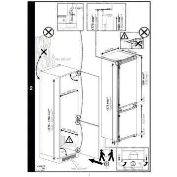 Réfrigérateur combiné encastrable 							BEKO				BCNA306E5SN