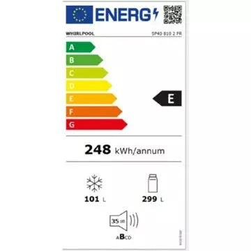 Réfrigérateur combiné encastrable 	WHIRLPOOL	SP408102FR