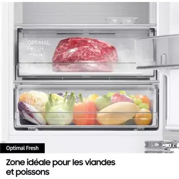 Réfrigérateur combiné encastrable SAMSUNG 	BRB26705EWW Metal Cooling